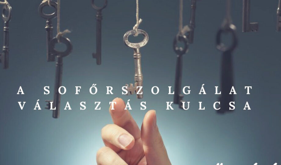 Kulcsok madzagon Sofőrhívó logóval